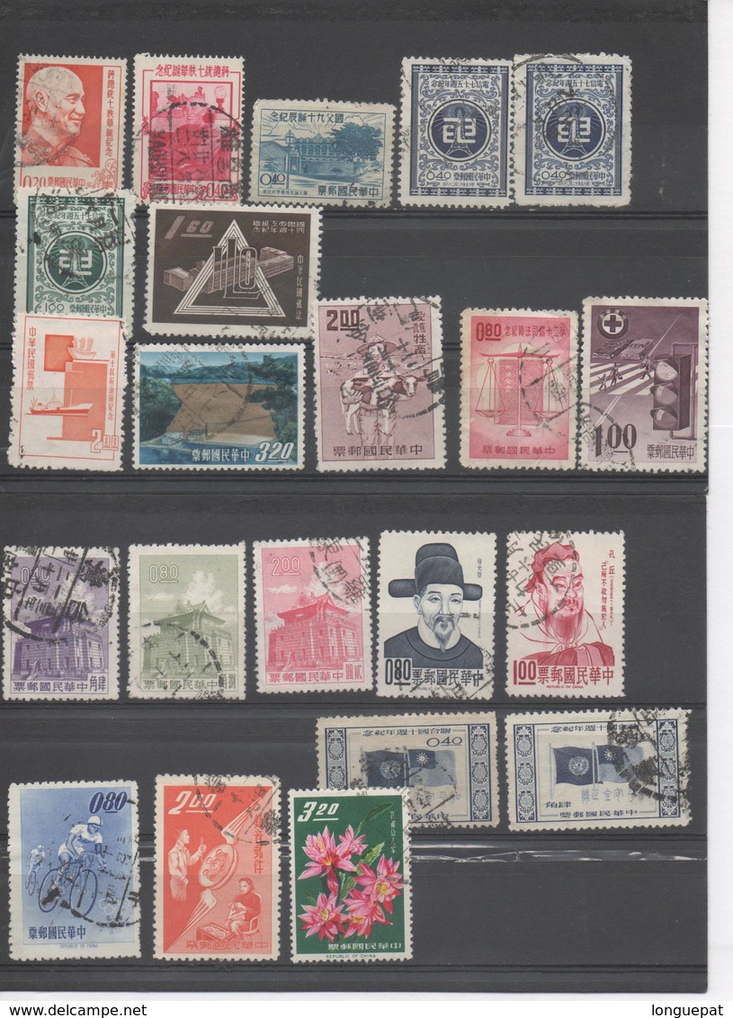 TAIWAN (Formose) -  Lot De 22 Timbres. - Oblitérés