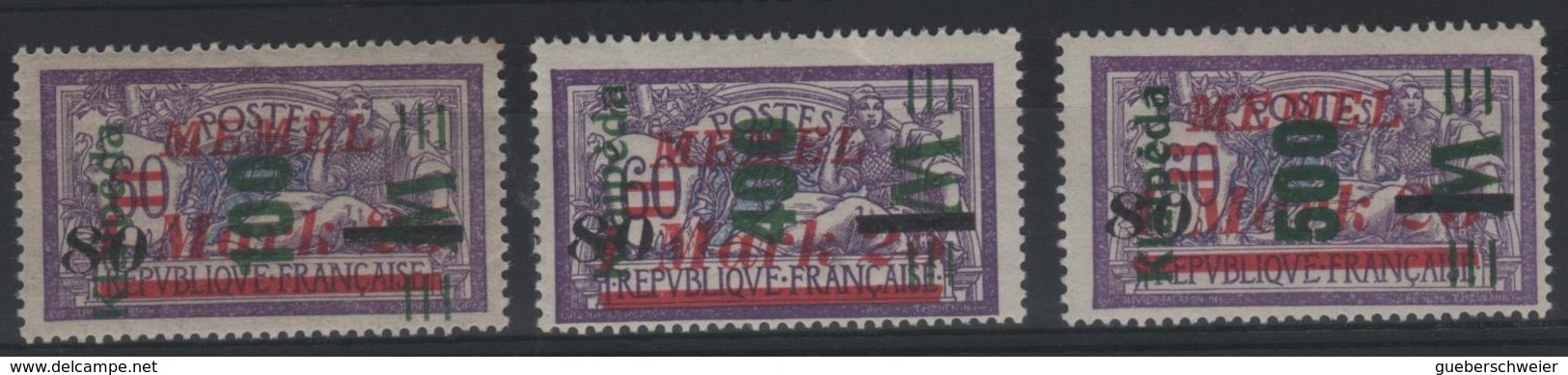 MEM 89 - MEMEL Merson N° 113/115 Neuf* - Unused Stamps