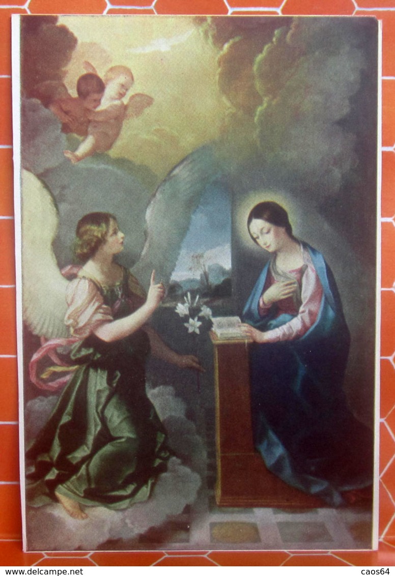 ANNUNCIAZIONE Dipinto Guido Reni Pinacoteca Ascoli Piceno CARTOLINA Non Viaggiata - Schilderijen, Gebrandschilderd Glas En Beeldjes