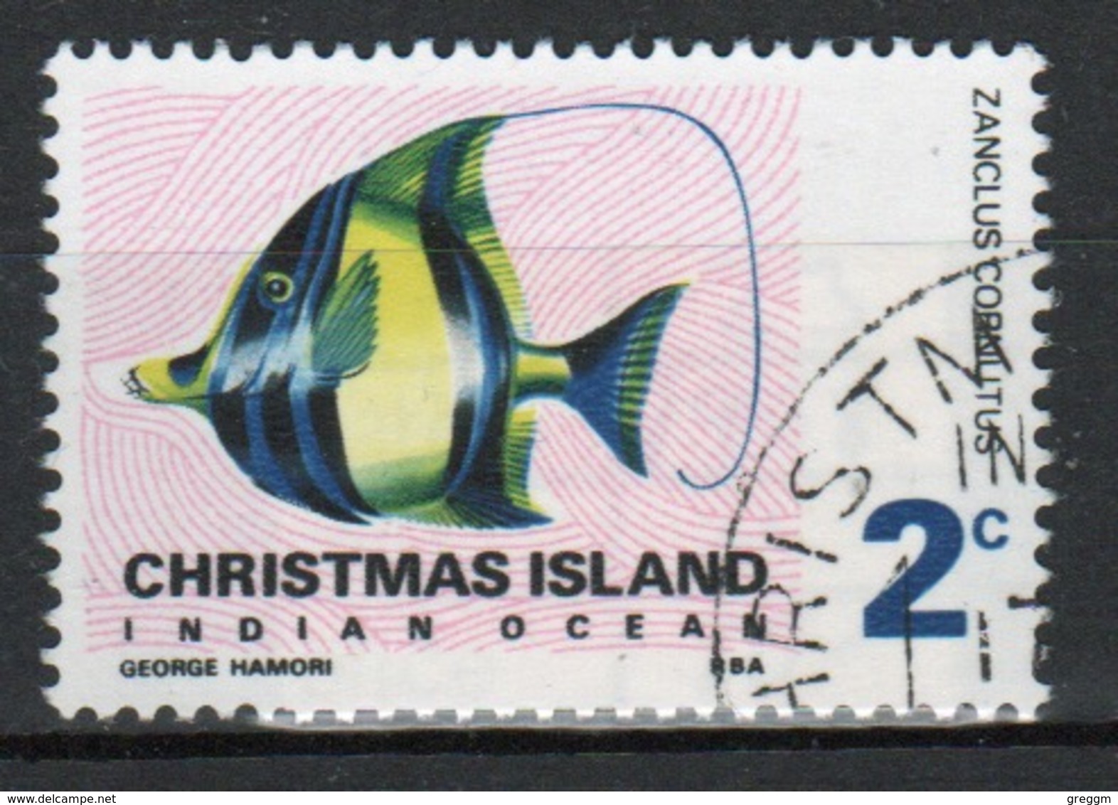 Christmas Island 2 Cent Stamp From 1968 Fish Set. - Christmaseiland