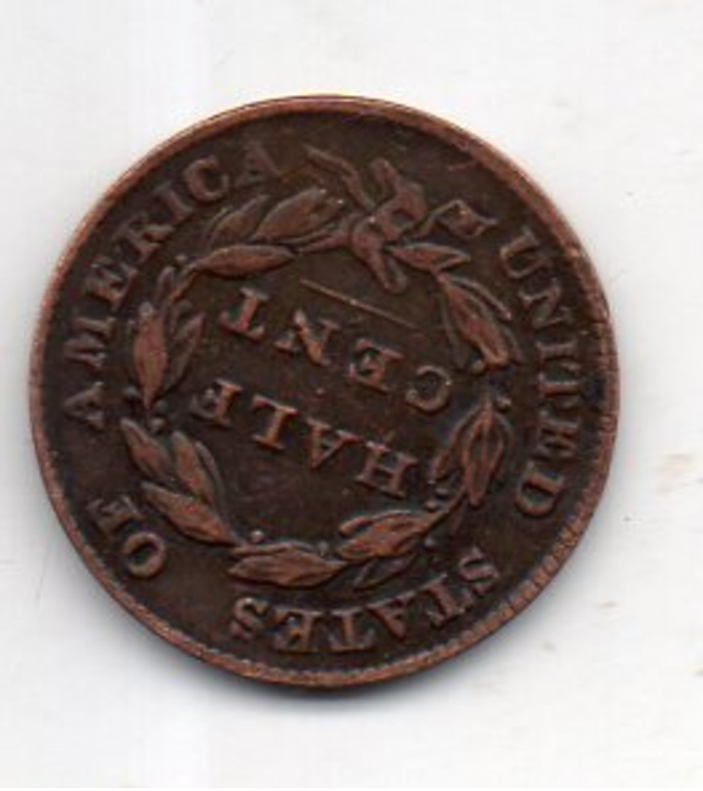 USA : 1/2 Ct 1834 - Half Cents