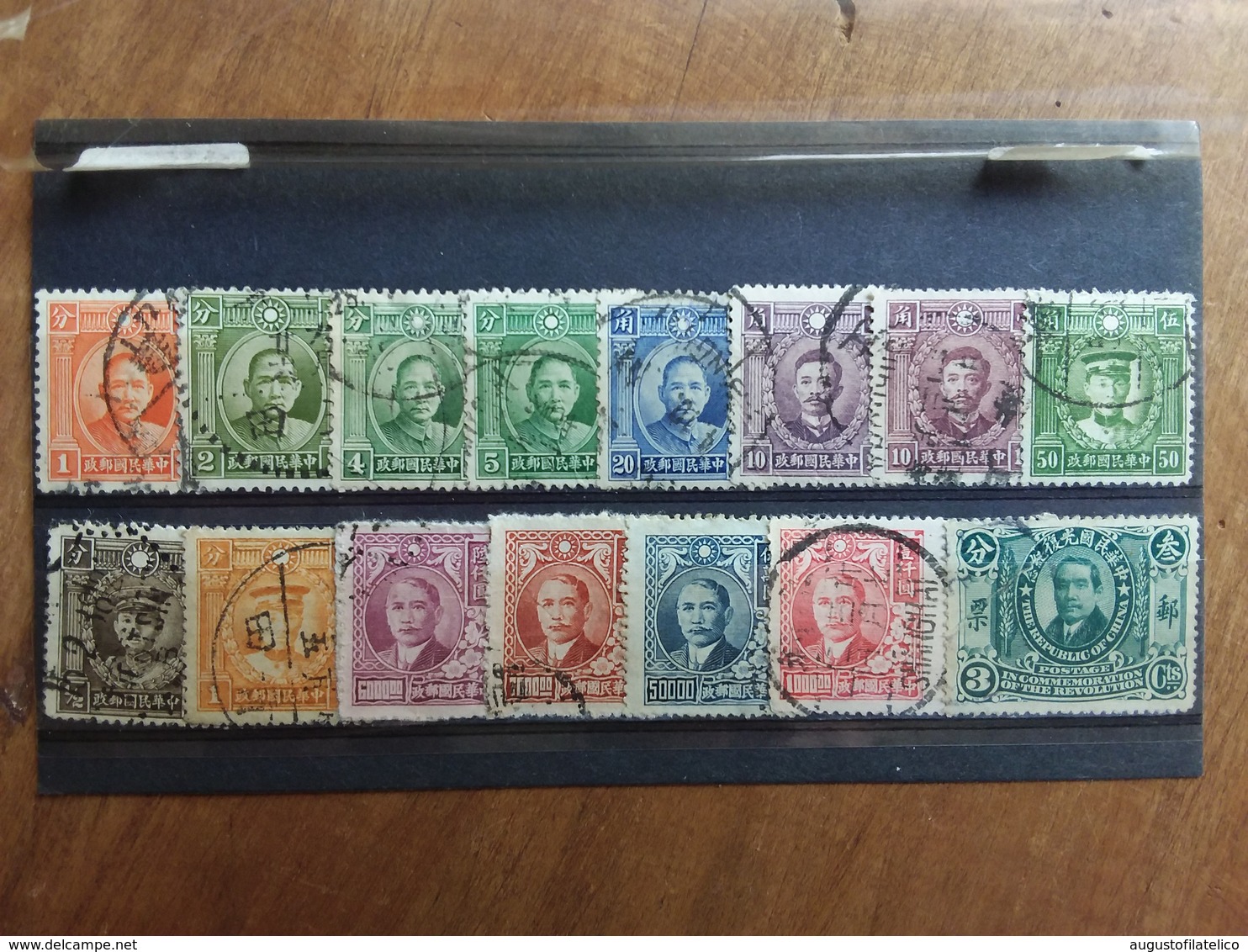 CINA Anni '30 - Lotticino 15 Francobolli Differenti Timbrati × 0.10 Cad. + Spese Postali - 1912-1949 Repubblica