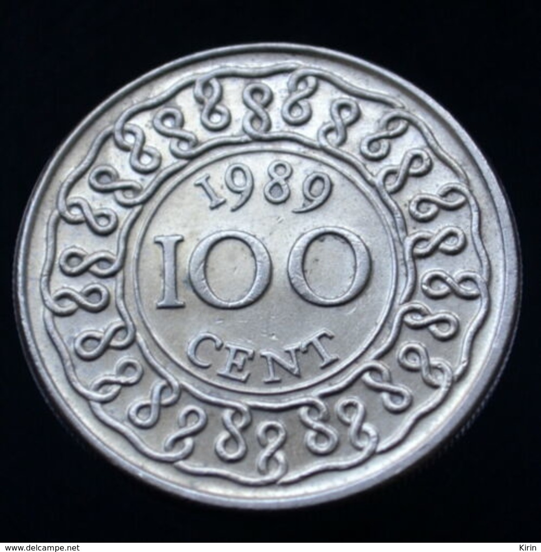 Suriname 100 Cents 1987-89, Km23, South America Coin - Suriname 1975 - ...