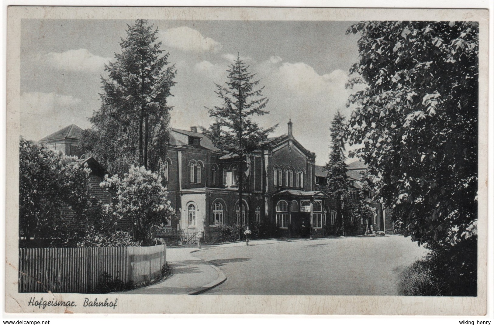 Hofgeismar - S/w Bahnhof   Feldpost Mit Stempel Nachrichten Ersatz Abteilung 9 2. Kompanie - Hofgeismar