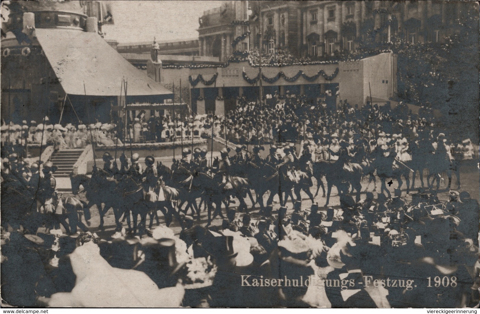 ! Alte Ansichtskarte Aus Wien , Fotokarte, Photo, 1908, Kaiserhuldigung, Ereignis, Adel, Österreich, Royal - Vienna Center