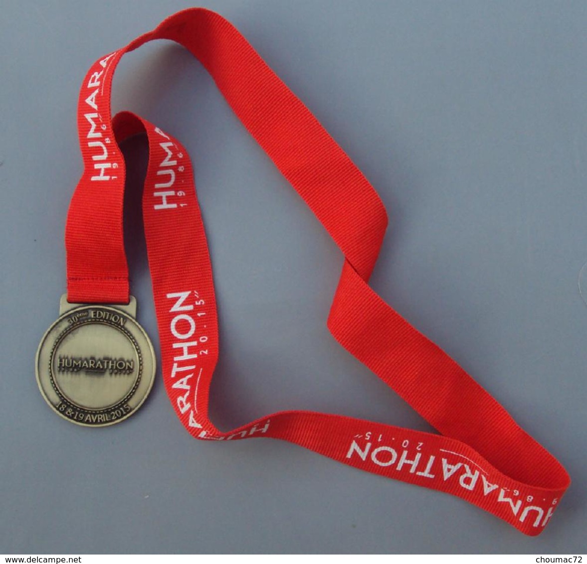 026, Médaille Sport Course à Pied, Marathon Ivry Sur Seine - Vitry Sur Seine 2015 - Humarathon - L'Humanité - Autres & Non Classés