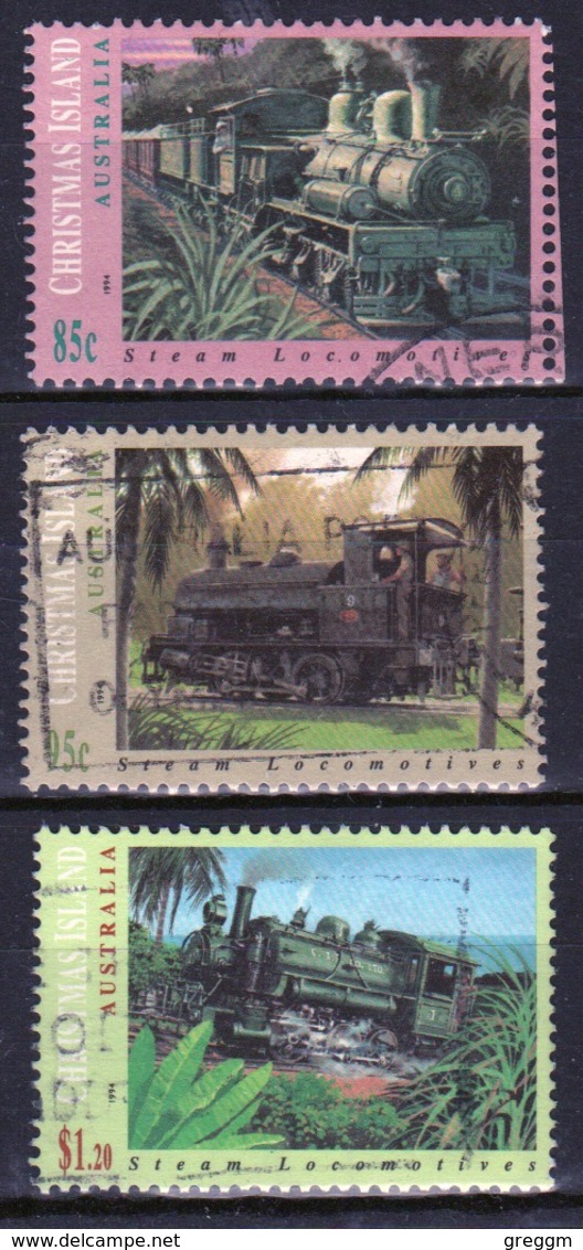 Christmas Island 1994 Set Of Stamps To Celebrate Steam Locomotives. - Christmas Island