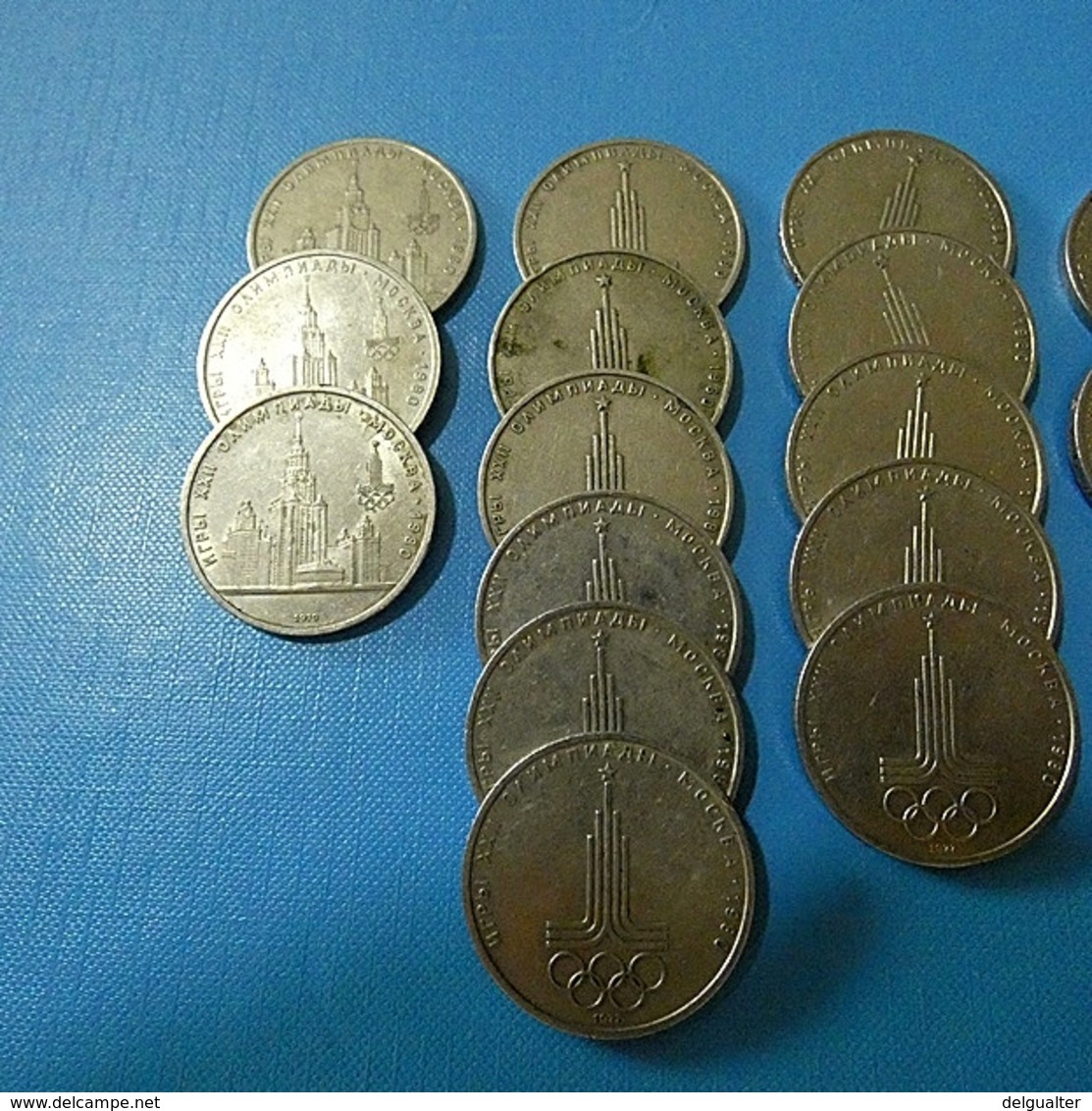 Lot 18 Coins 1 Rouble Russia - Kilowaar - Munten