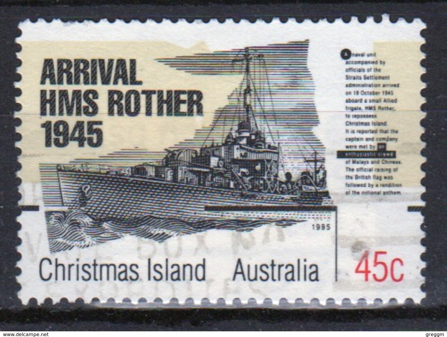 Christmas Island 1995 Single Stamp To Celebrate 50 Years Since The End Of The War. - Christmas Island