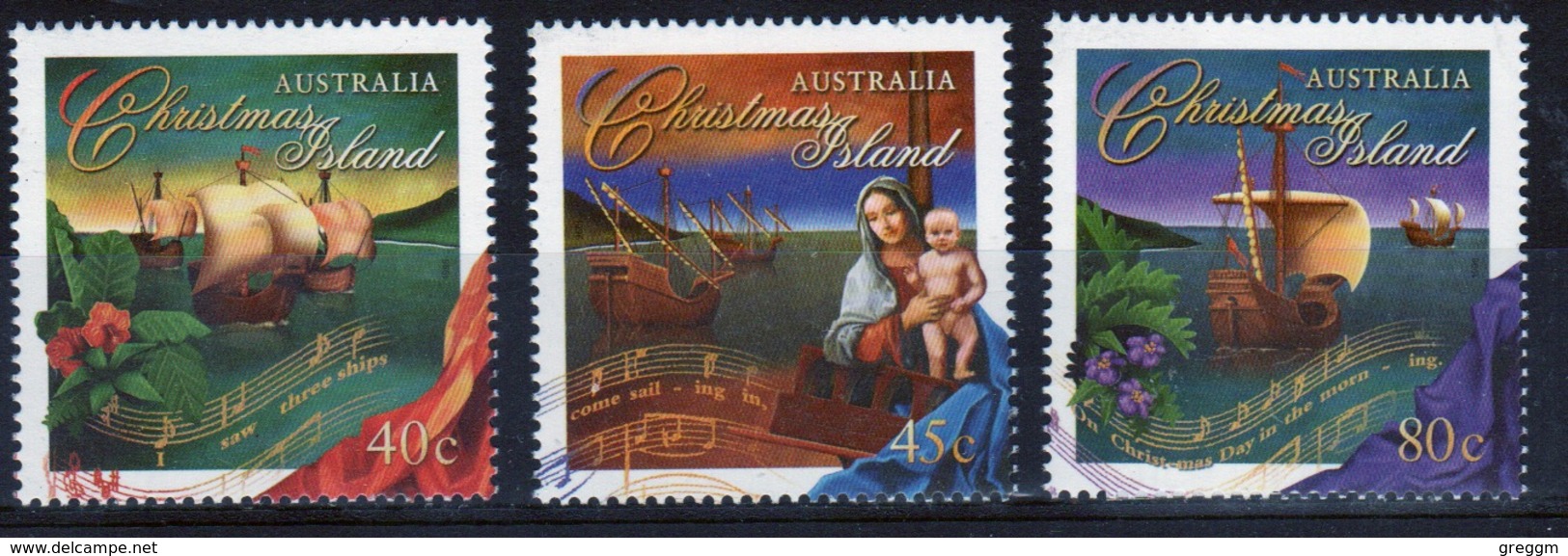 Christmas Island 1996 Set Of Stamps To Celebrate Christmas. - Christmas Island