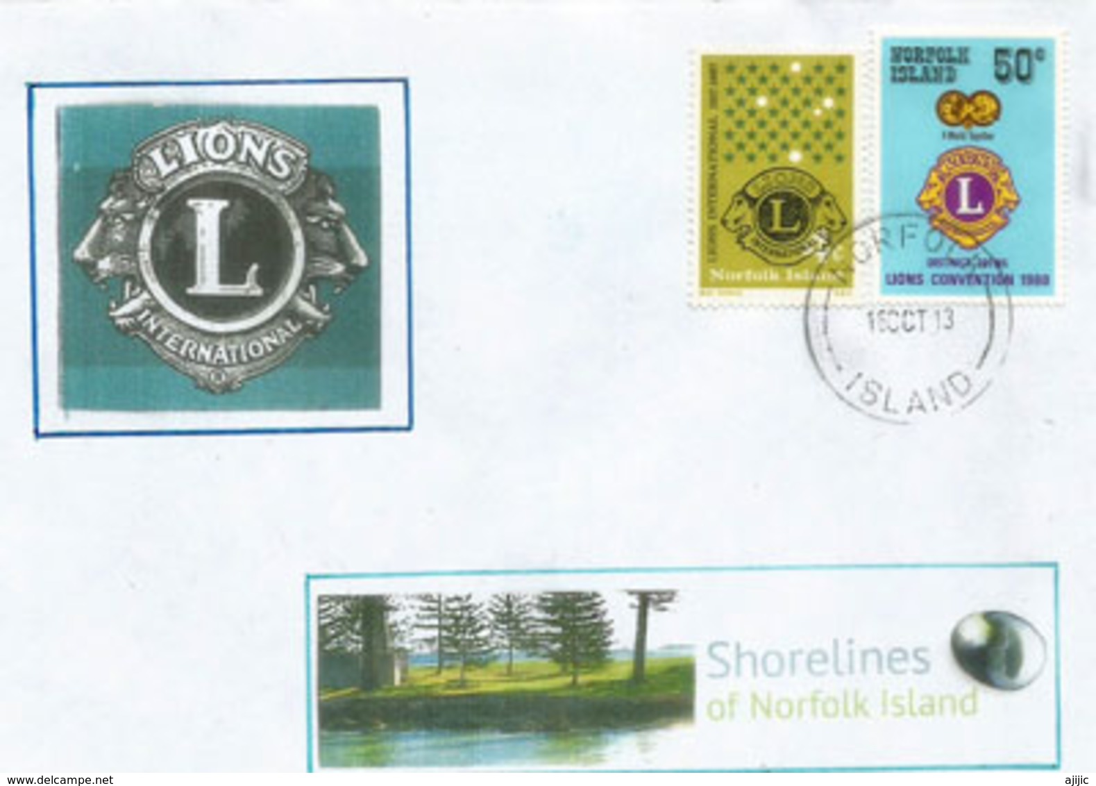 ILE NORFOLK (Océan Pacifique), Lions International Convention,  Lettre île Norfolk - Norfolk Island