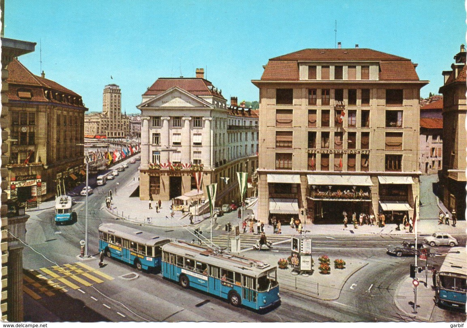 Svizzera - Vaud - Lausanne - Place St Francois - Tram - Fg - Lausanne