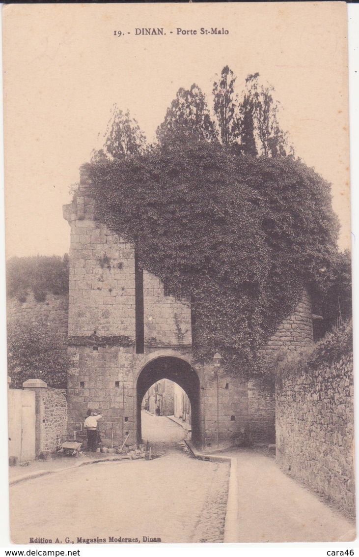 CPA - 19.   DINAN -  Porte St Malo - Dinan