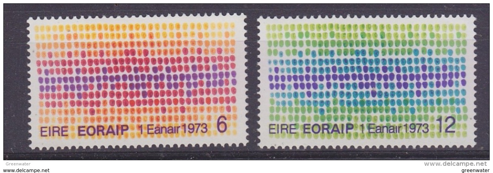 Ireland 1973 Admission Ireland In EU 2v ** Mnh (44116H) - Europäischer Gedanke
