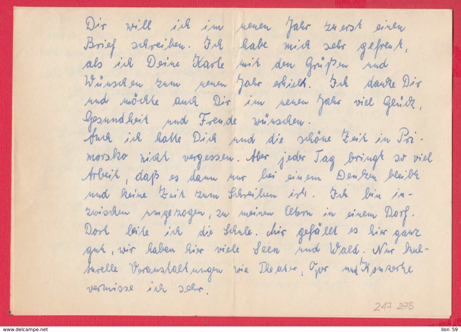 247275 / 1962 Old Letter - KREIDEKÜSTE AUF RÜGEN , Germany Deutschland Allemagne Germania - 1950 - ...