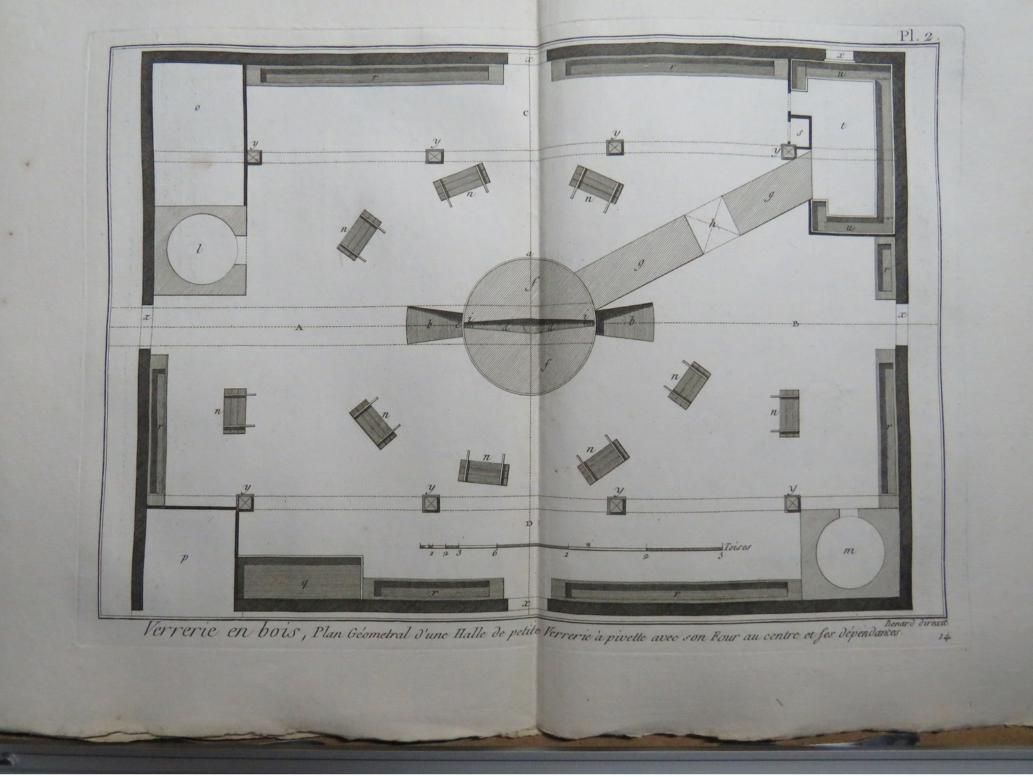 METIER XVIIIe: Verrier, souffleur de verre  ,verrerie ....50 gravures sur cuivre de BENARD  1784