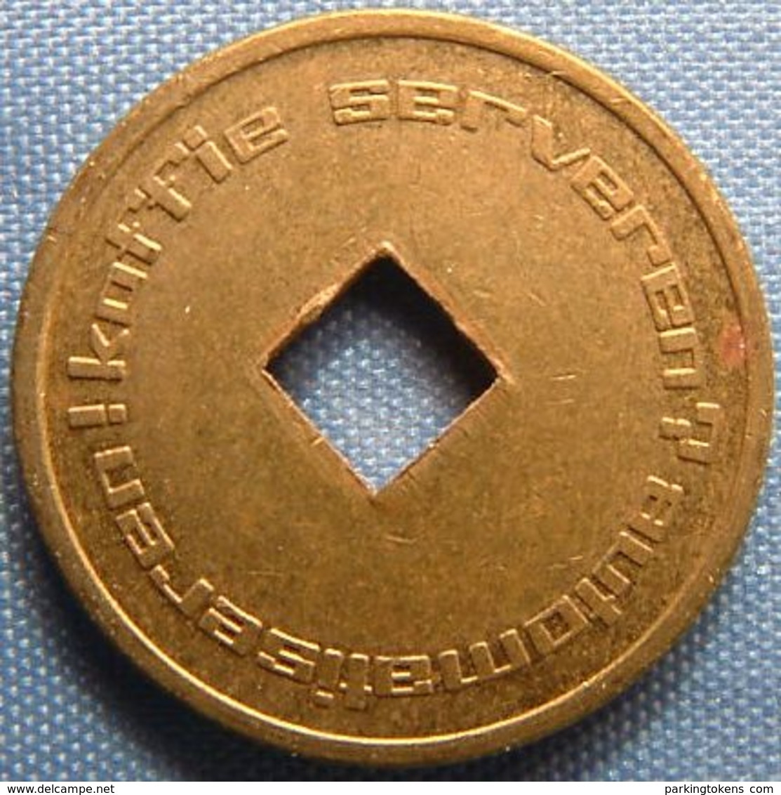 KB026-2a Ch - AUTOMATIC HOLLAND Hole - Dordrecht - B 20.0mm - Koffie Machine Penning - Coffee Machine Token - Firma's