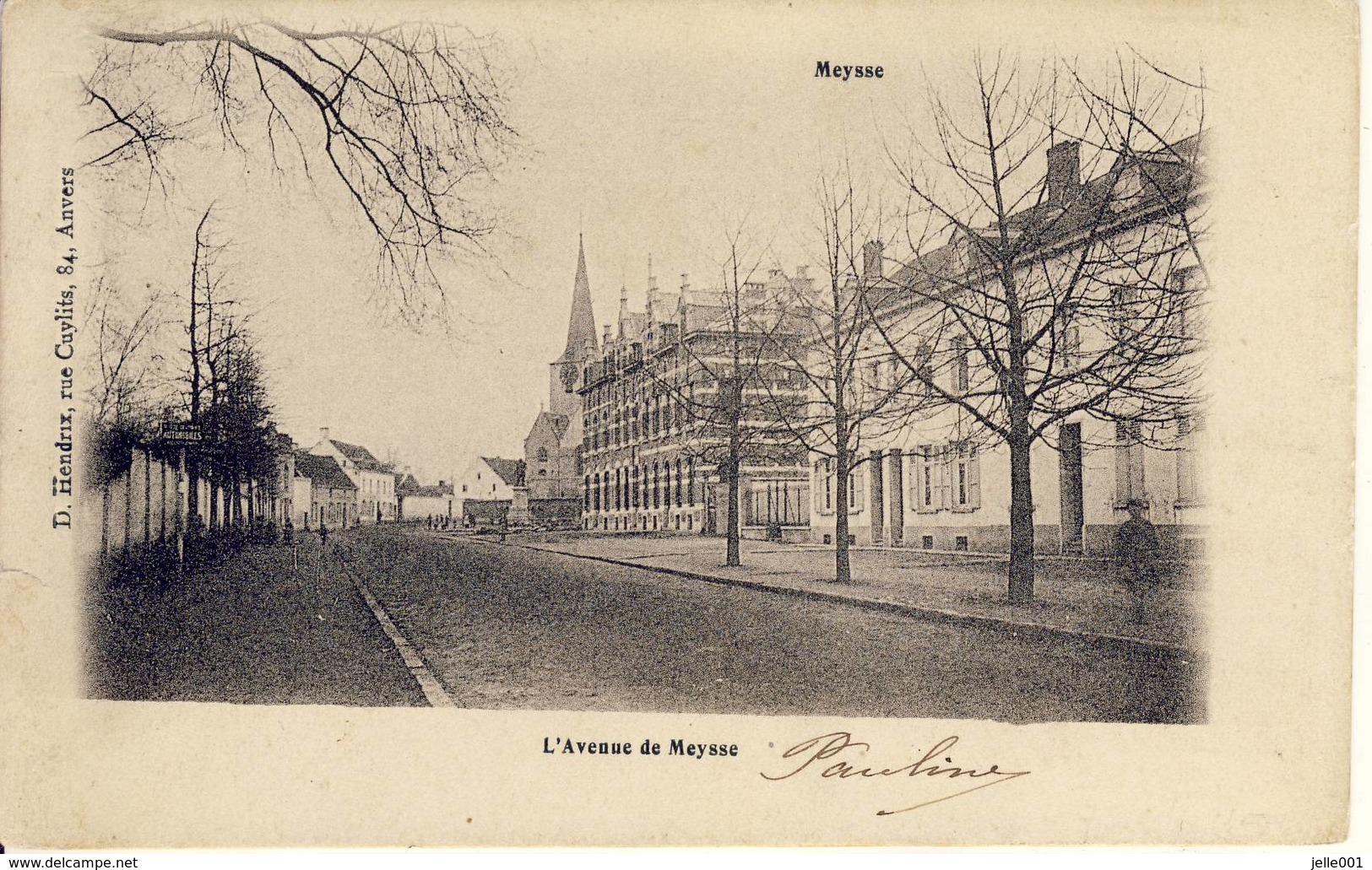 Meysse Meise L'Avenue De Meysse Sterstempel 1908 - Meise