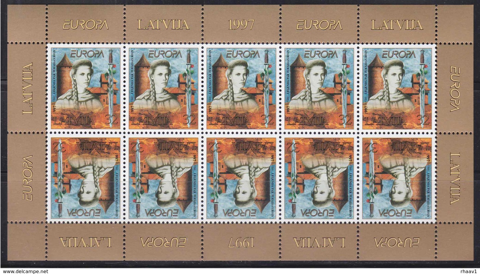 Latvia Mint Stamps Minisheet - Europa 1997 - 1997