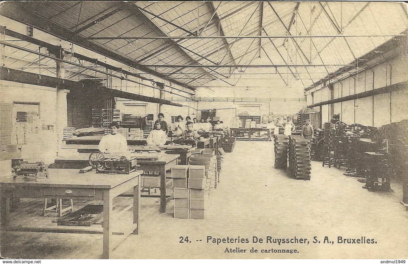 PAPETERIES DE RUYSSCHER, S.A., Bruxelles. Atelier De Cartonnage - Industrie