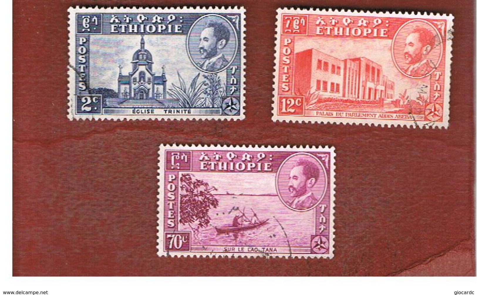 ETIOPIA (ETHIOPIA) -  SG 367.374 -  1947  VIEWS  - USED ° - Etiopia