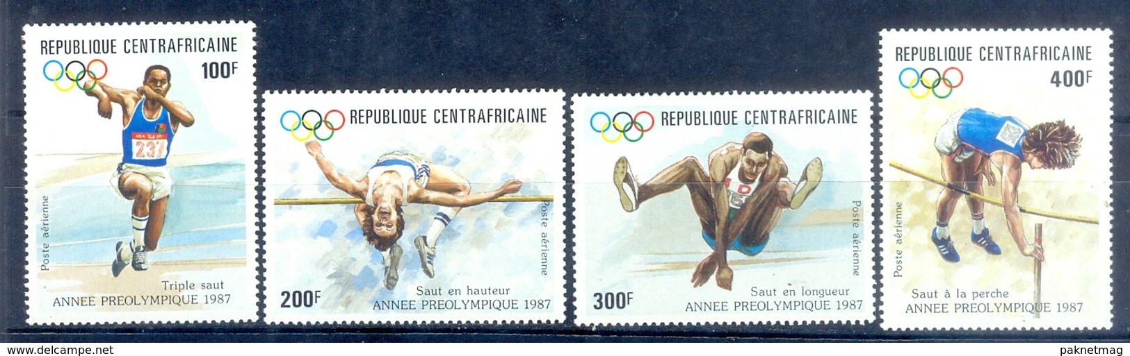 B145- Central Africa 1987. Olympic. - Summer 1988: Seoul