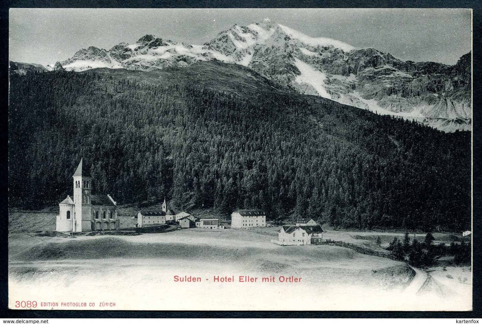 Sulden, Hotel Eller Mit Ortler, Vor 1905, Stilfs, Südtirol, Photoglob 3089 - Bolzano (Bozen)