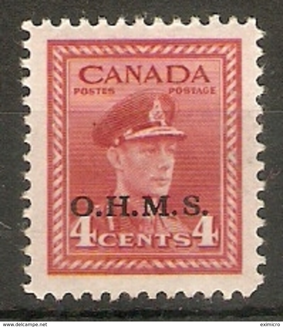 CANADA 1949 4c O.H.M.S. OFFICIAL SG O165 MOUNTED MINT Cat £7 - Overprinted
