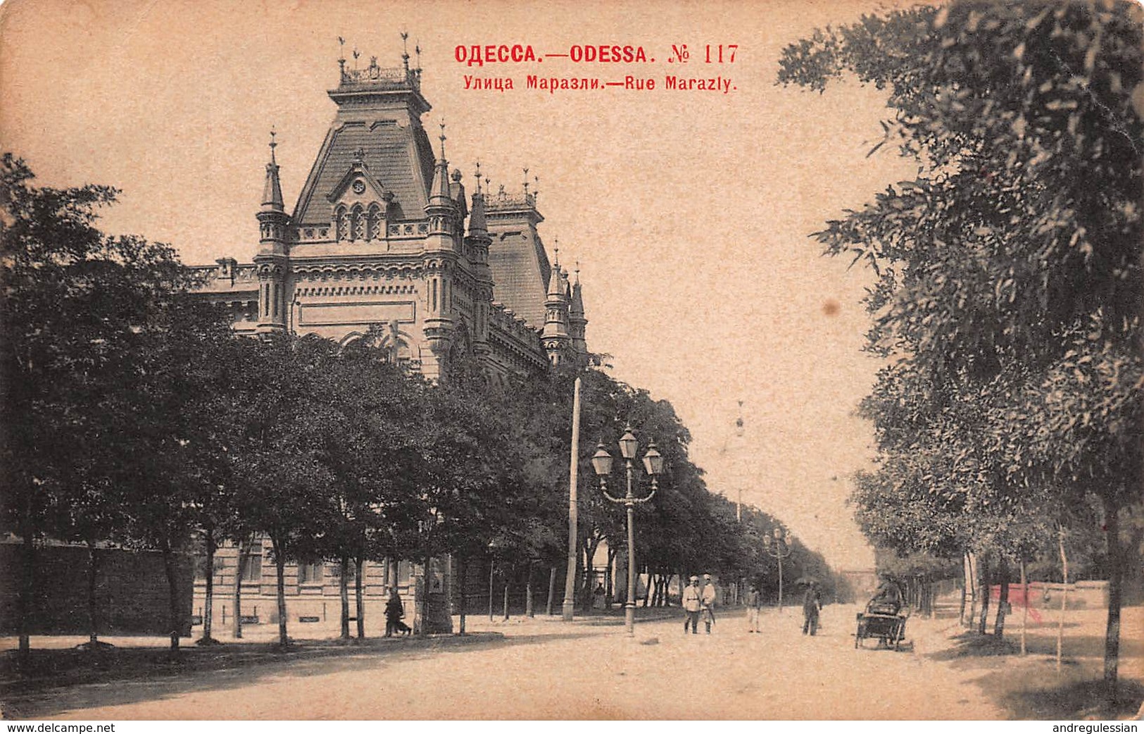 CPA ODESSA - Rue Marazly - Russia