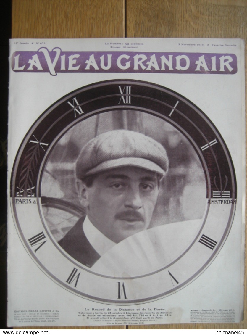 1910 RAID PARIS-BRUXELLES/COUPE MICHELIN : TABUTEAU-MAHIEU : Biplan MAURICE FARMAN - LATHAM App.100 Chevaux/BOXE:J.BRITT - 1900 - 1949