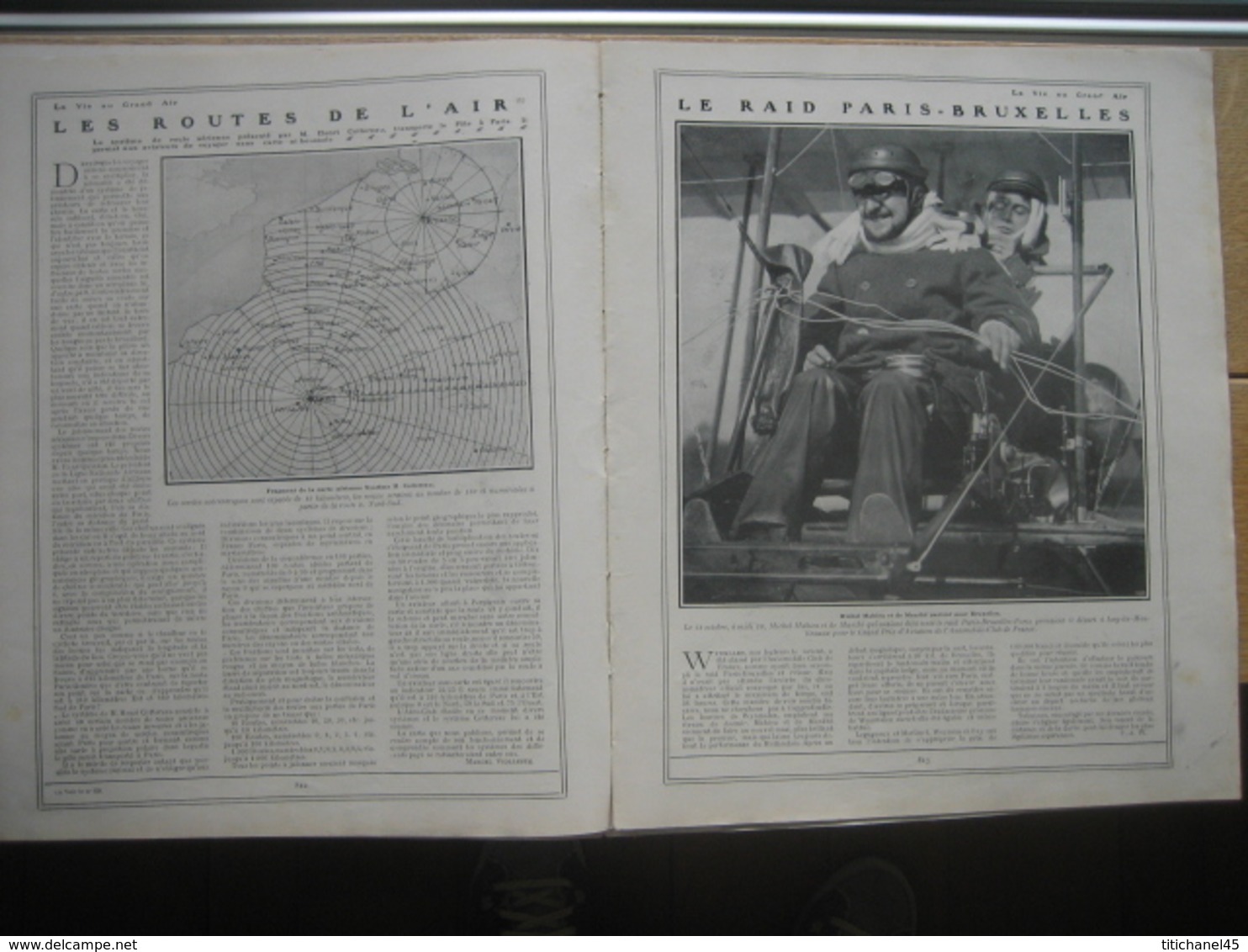 1910 RAID PARIS-BRUXELLES/COUPE MICHELIN : TABUTEAU-MAHIEU : Biplan MAURICE FARMAN - LATHAM App.100 Chevaux/BOXE:J.BRITT - 1900 - 1949