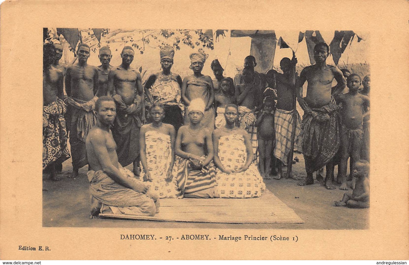 CPA DAHOMEY - 27 - ABOMEY - Mariage Princier ( Scène 1 ) - Dahomey