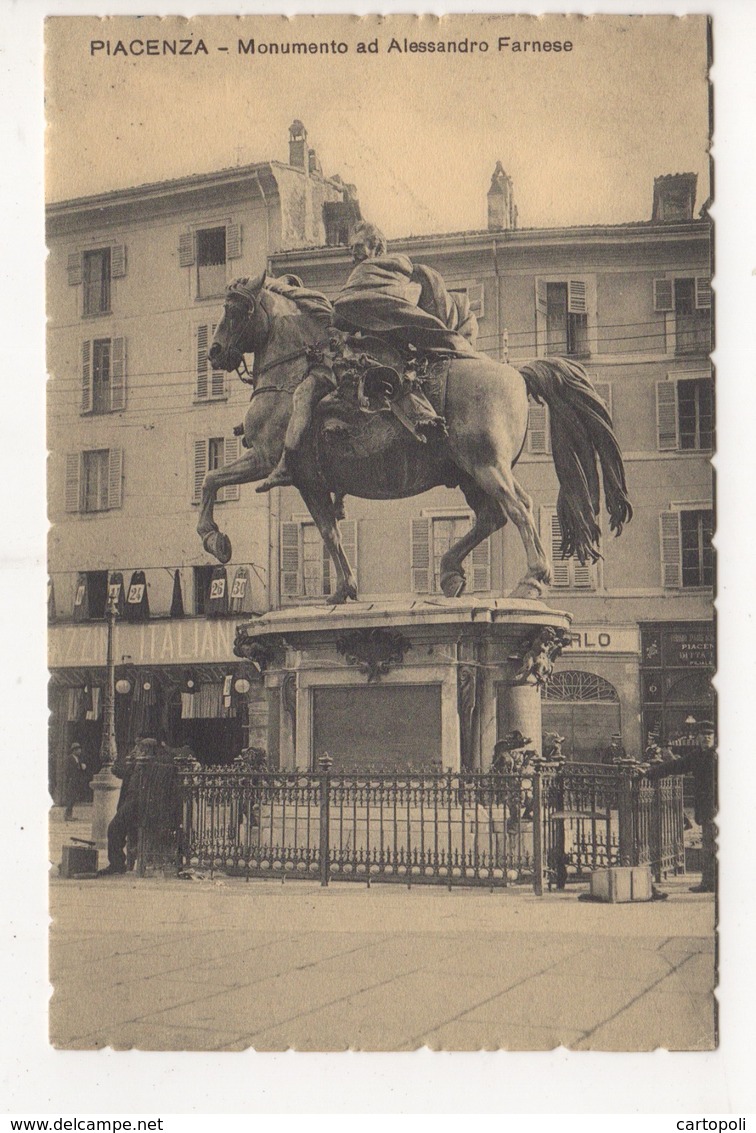 ^ PIACENZA MONUMENTO AD ALESSANDRO FARNESE PANORAMA 294 - Piacenza