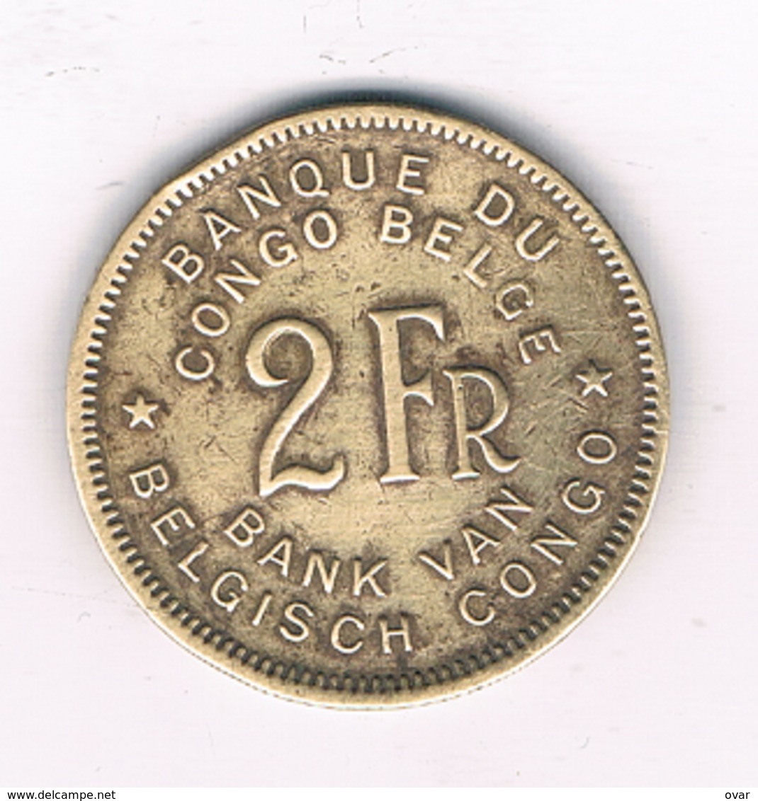 2 FRANC 1947 BELGISCH CONGO /6083/ - 1945-1951: Regentschaft