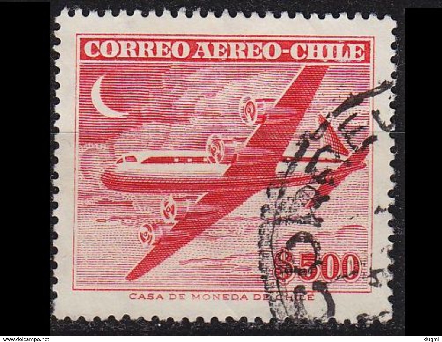 CHILE [1955] MiNr 0503 ( O/used ) Flugzeuge - Chile