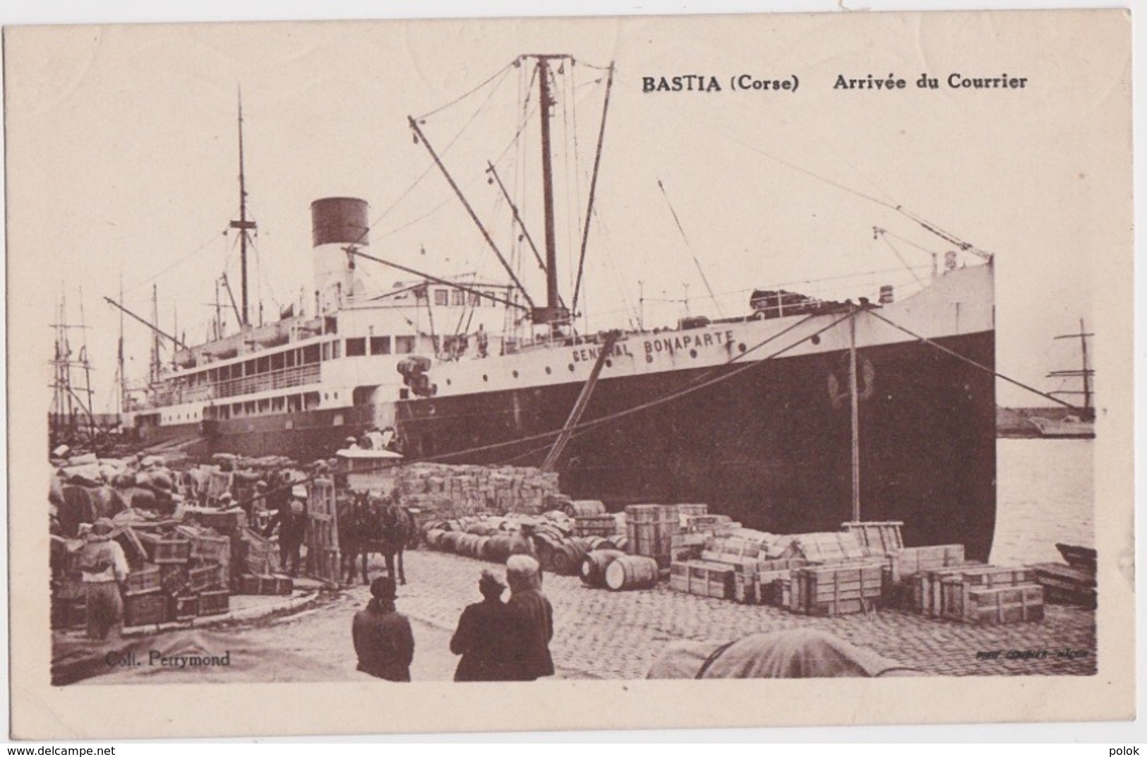 Bv - Cpa BASTIA - Arrivée Du Courrier - Bastia