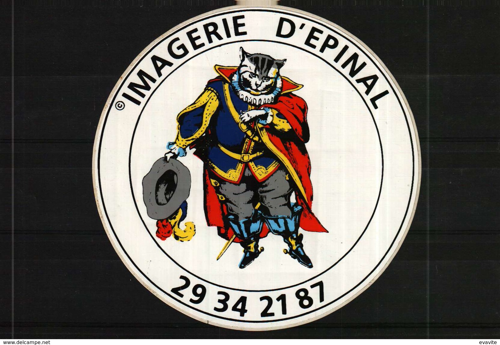 Autocollant -  IMAGERIE D'EPINAL  (Chat Humanisé) - Stickers