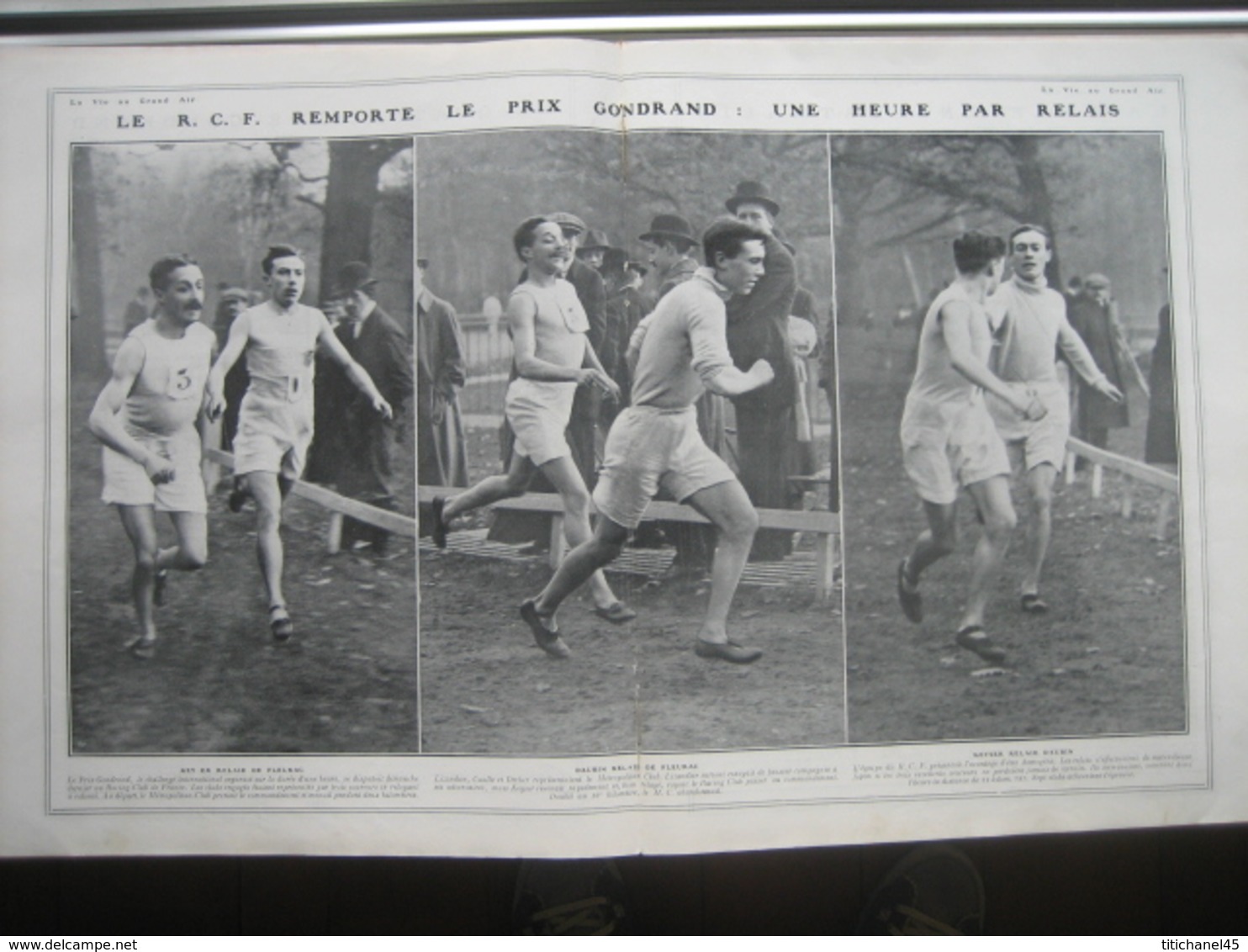 1910 LECAGNEUX-MARTINET-LATHAM-GRAHAME WHITE-LEBLANC/BOXE : Tommy BURNS-Bill SQUIRES/RUGBY :MATCH R.C.F. contre S.C.U.F.