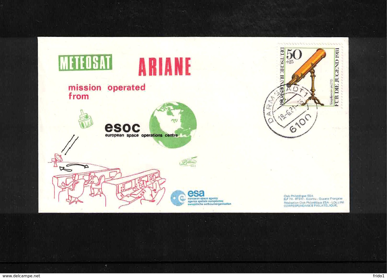 Germany 1981 Space / Raumfahrt Launching Of  Ariane Interesting Cover - Europa