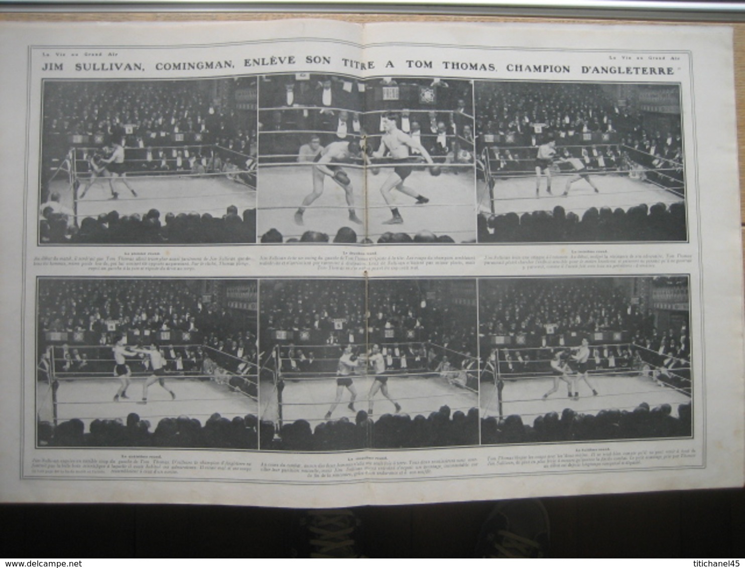 1910 BOXE : MATCH Jim SULLIVAN-Tom THOMAS/Mort De JOHNSTONE/AVIATION EN ALLEMAGNE : JEANNIN - 1900 - 1949