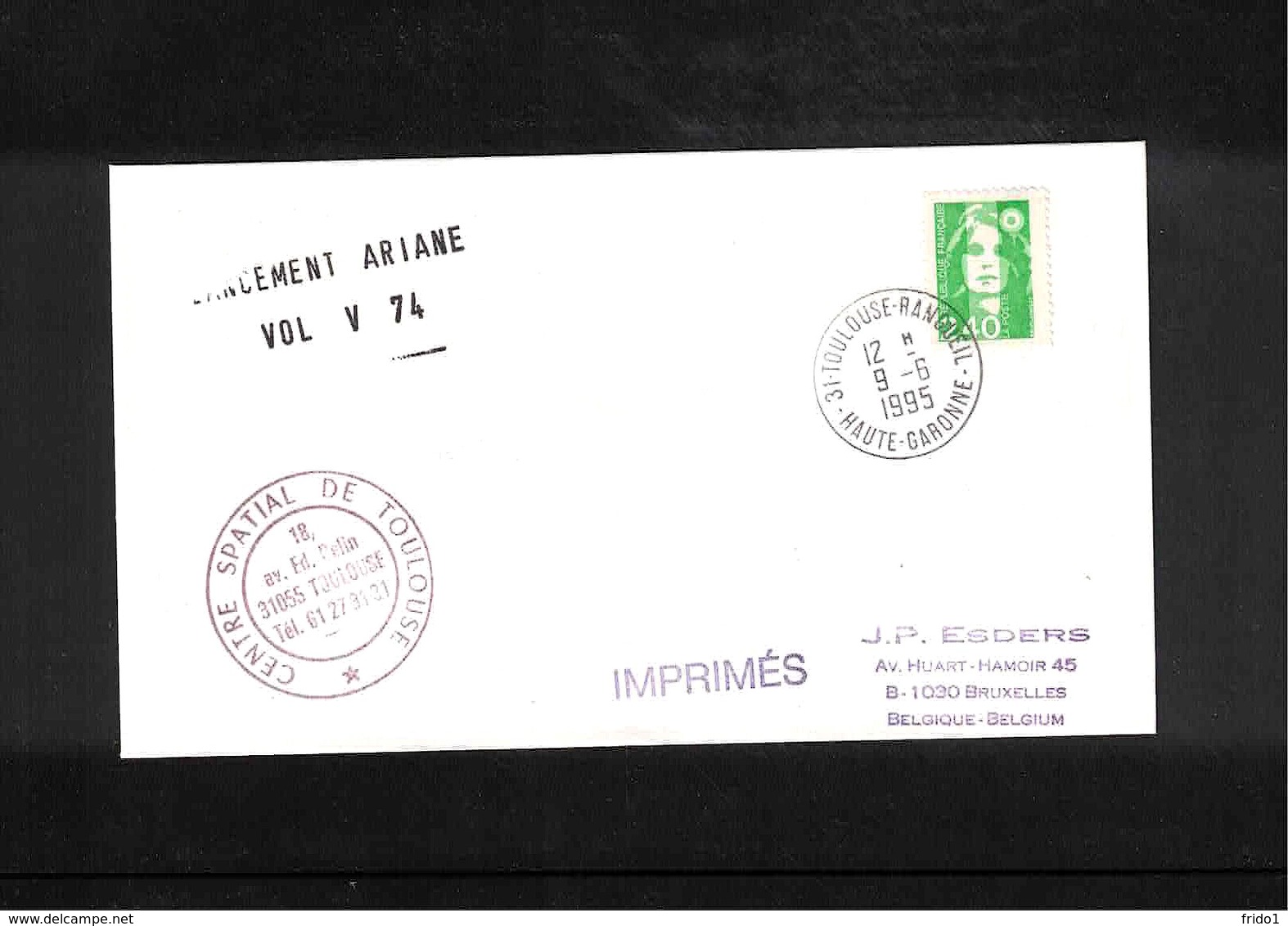 France / Frankreich  1995 Space / Raumfahrt  Launching Of Ariane - Space Center Toulouse Interesting Cover - Europa