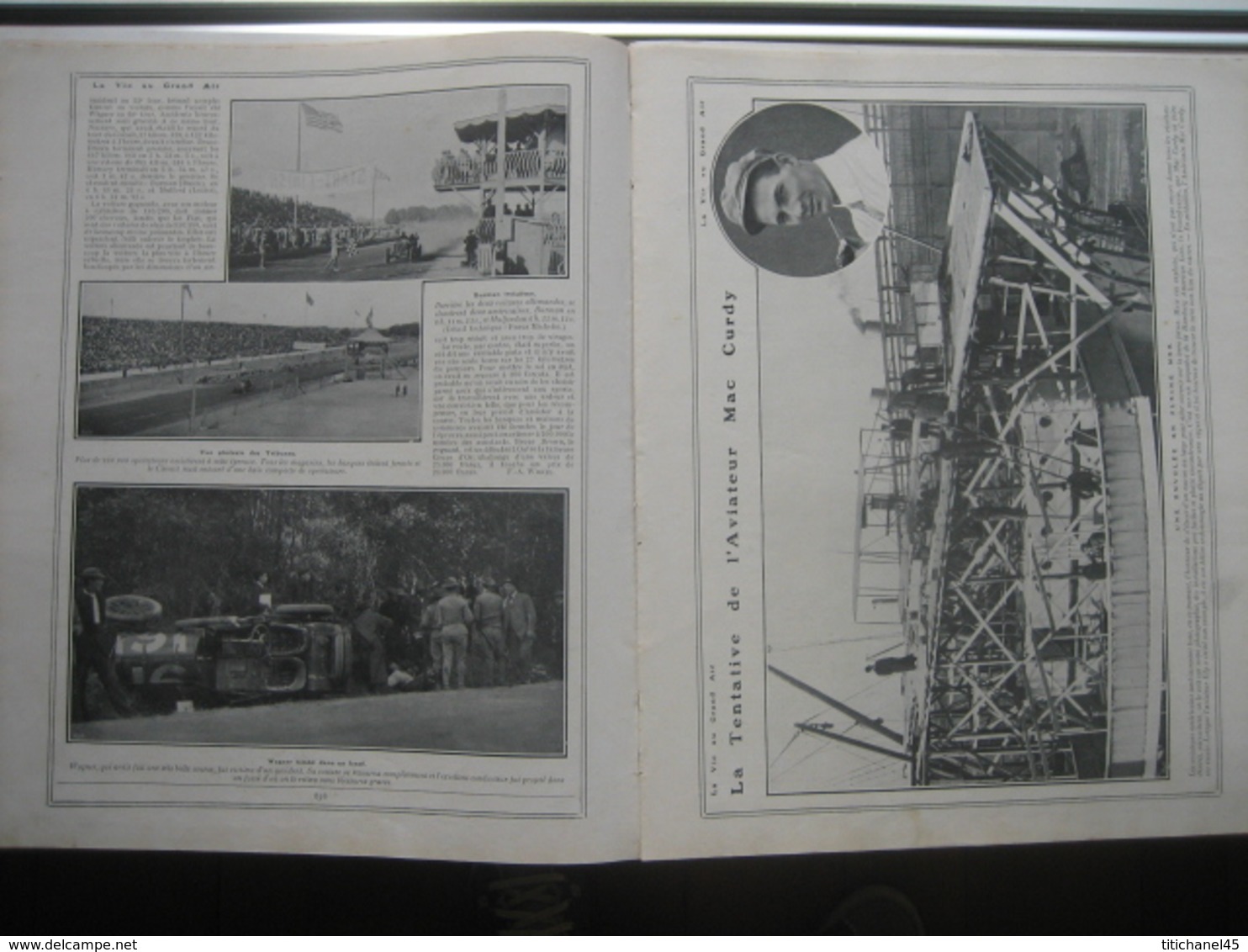 1910 GRAND PRIX D'AMERIQUE:Bruce BROWN Sur BENZ/1911 Nouveaux Modèles RENAULT/RUGBY:RACING CLUB DE FRANCE-STADE FRANCAIS - 1900 - 1949