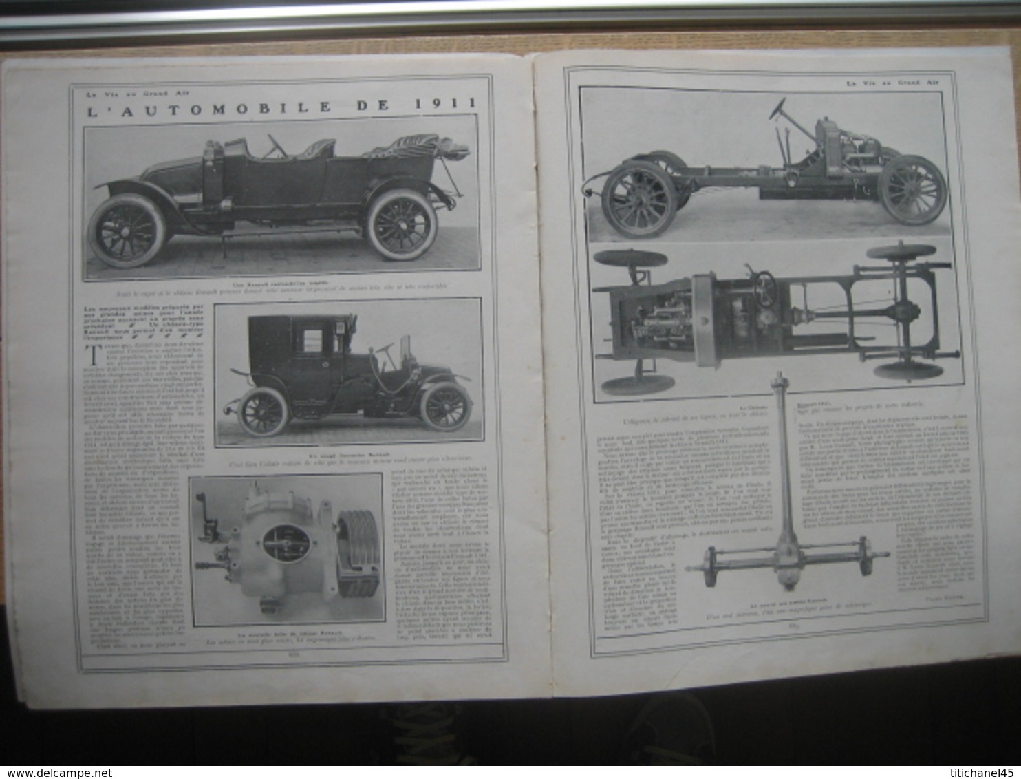 1910 GRAND PRIX D'AMERIQUE:Bruce BROWN sur BENZ/1911 Nouveaux modèles RENAULT/RUGBY:RACING CLUB DE FRANCE-STADE FRANCAIS