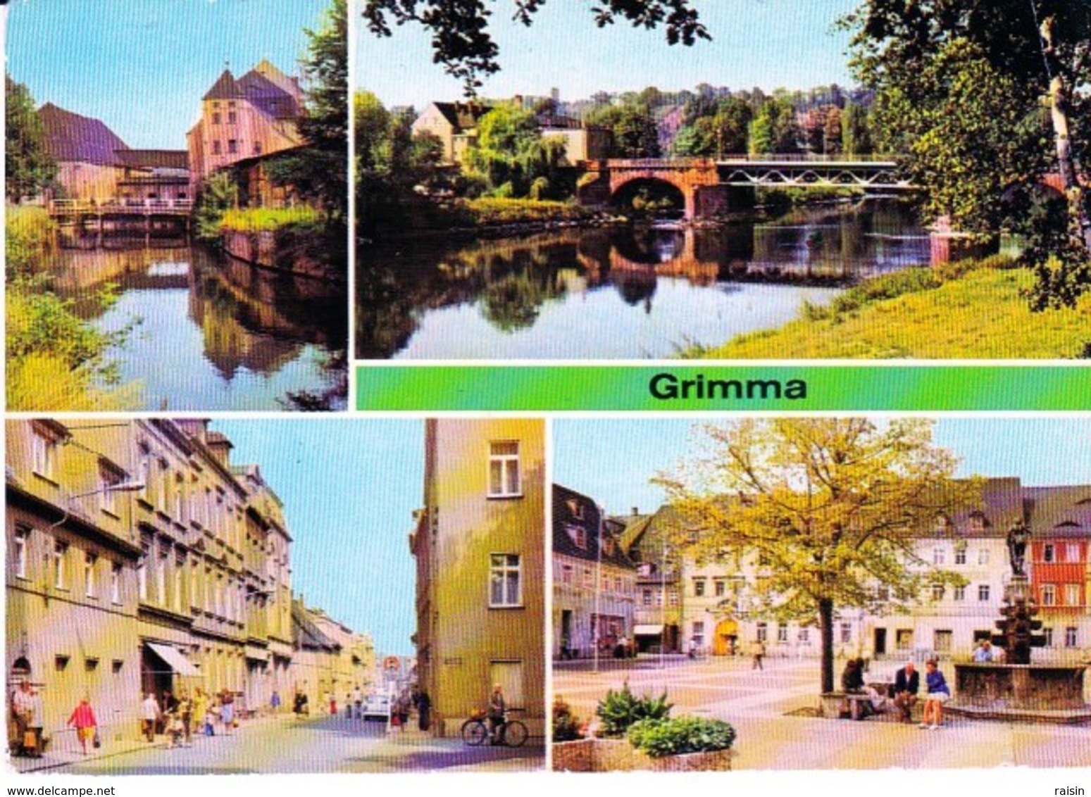 Allemagne Grimma Multi Vues An Der Mulde Muldenbrücke Albert Kuntz Strasse Markt  BE - Grimma