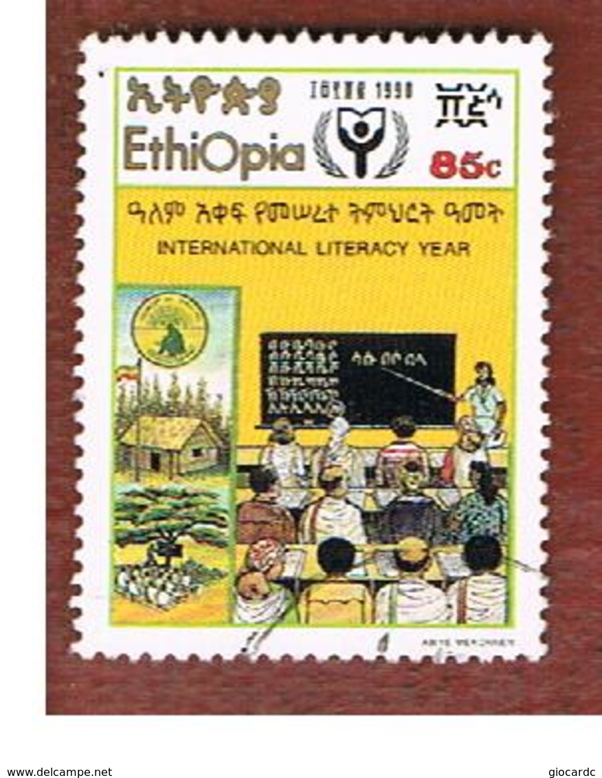 ETIOPIA (ETHIOPIA) -  SG 1463  -  1990  INT. LITERACY YEAR  - USED ° - Etiopia