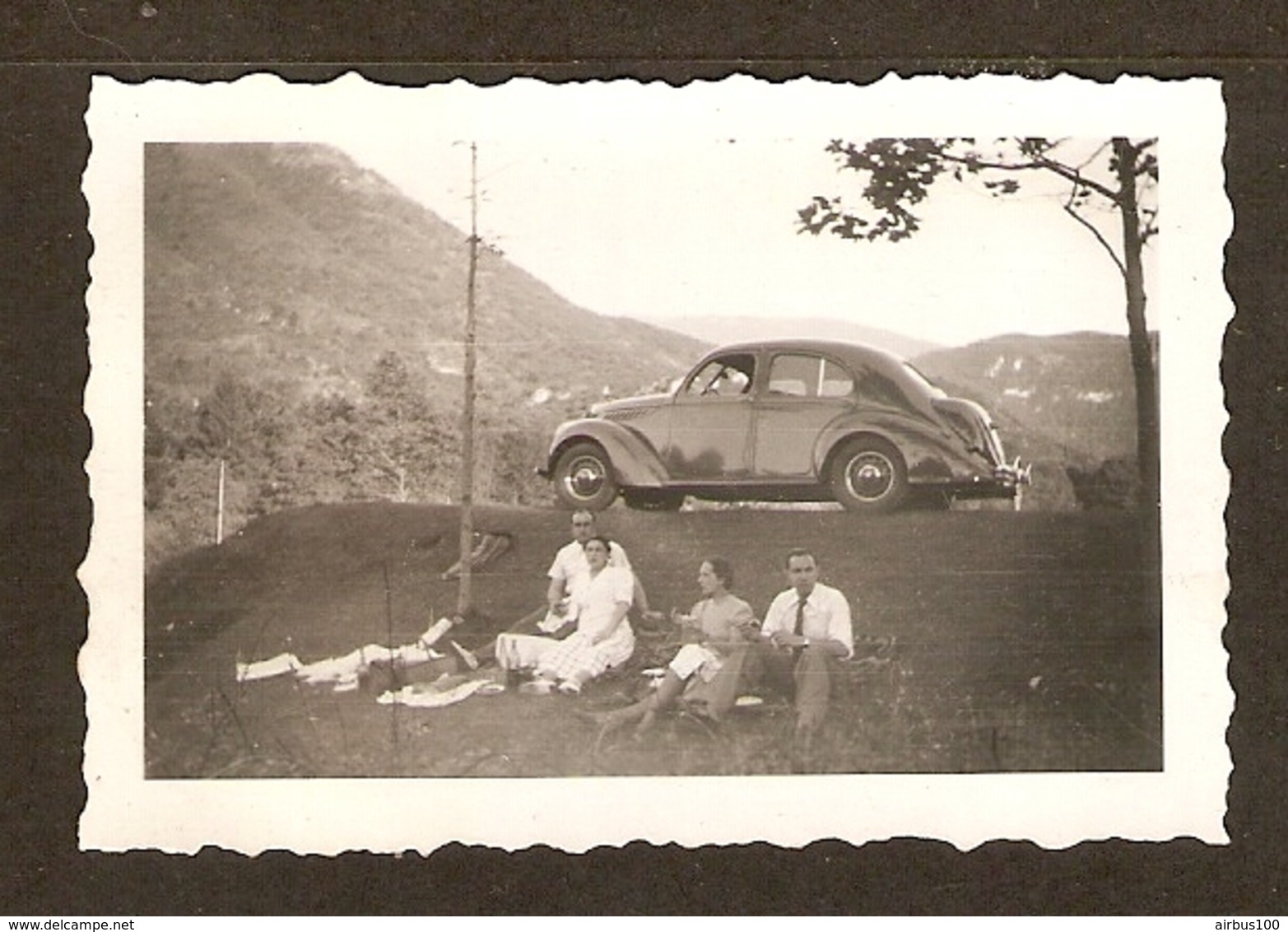 PHOTO ORIGINALE AOUT 1938 - AUTOMOBILE MATFORD TYPE 82 A - FRENCH OLD CAR - ZOOM 3 Scans - Automobili