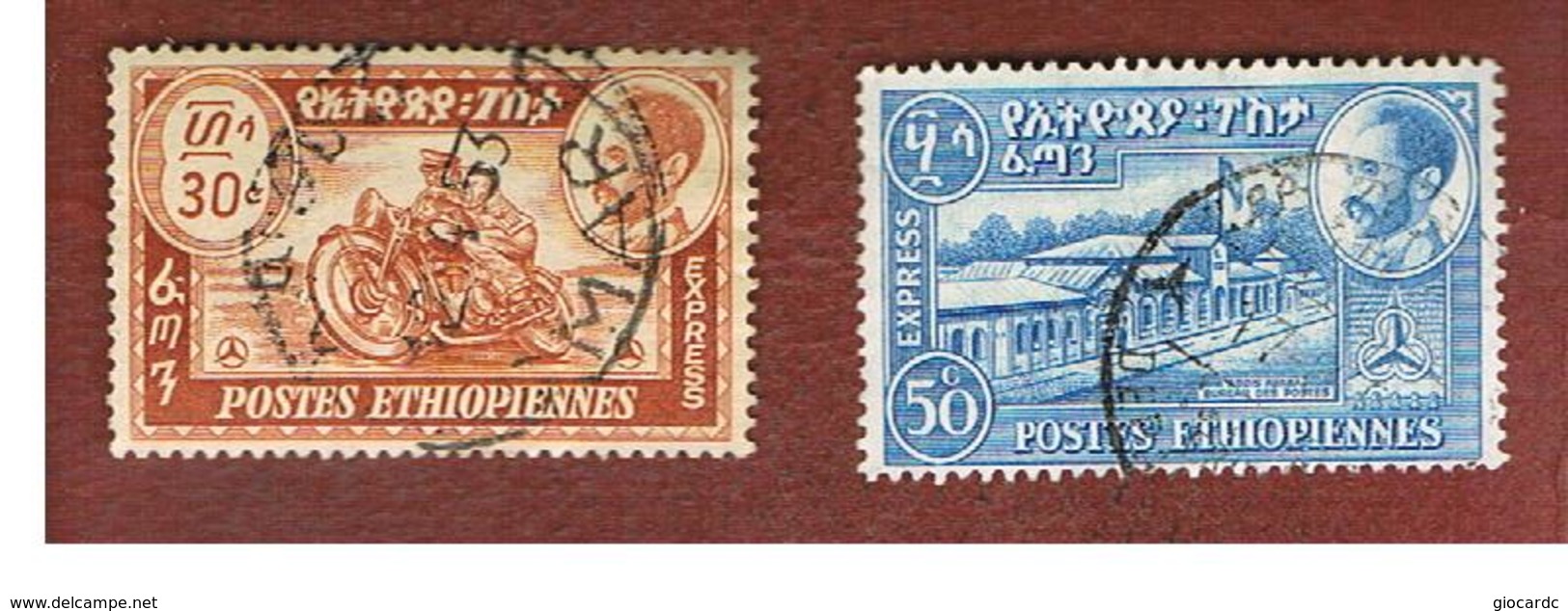 ETIOPIA (ETHIOPIA) -  SG E357.358  -  1947  EXPRESS STAMPS (COMPLET SET OF 2 )       -   USED ° - Etiopia