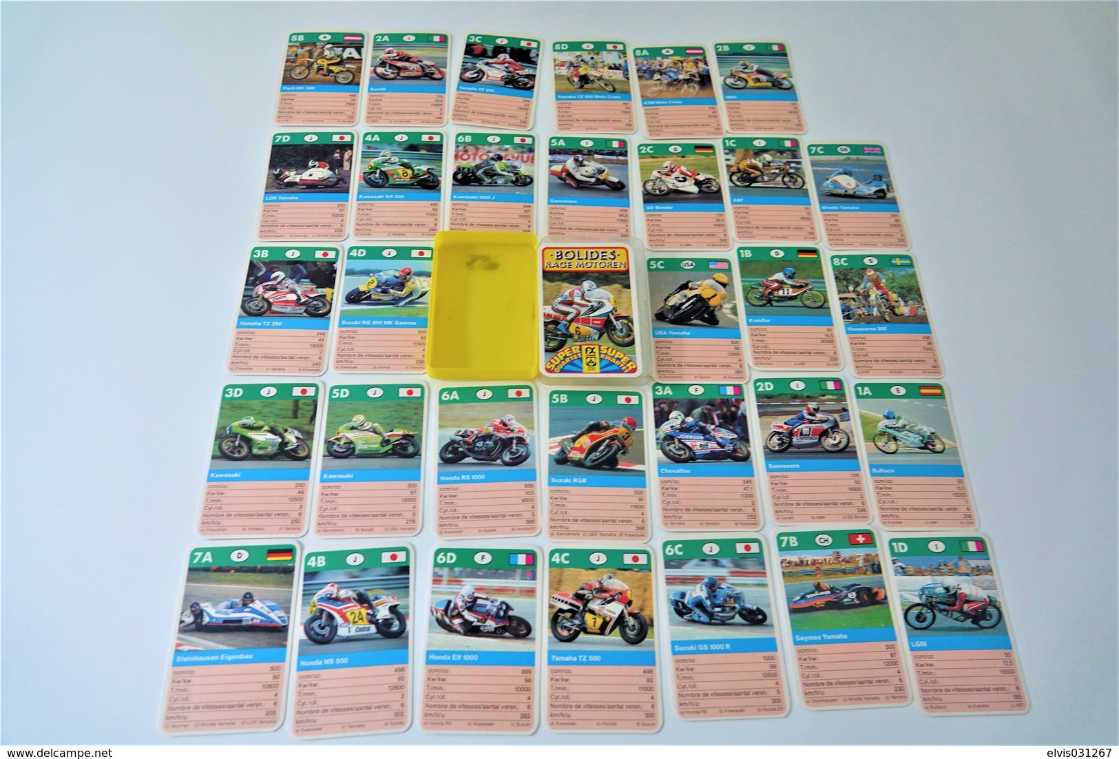 Speelkaarten - Kwartet, Race Motoren - Bolides, FX Schmid - Nr 231, Vintage, *** - - Kartenspiele (traditionell)