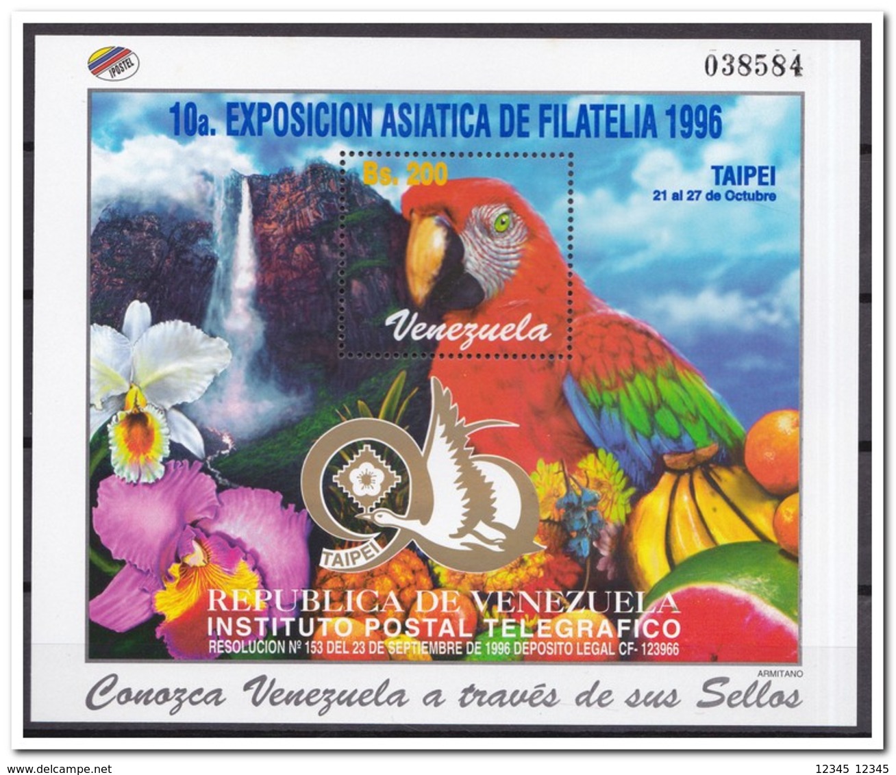 Venezuela 1996, Postfris MNH, Birds, Parrot, Flowers, Fruit - Venezuela