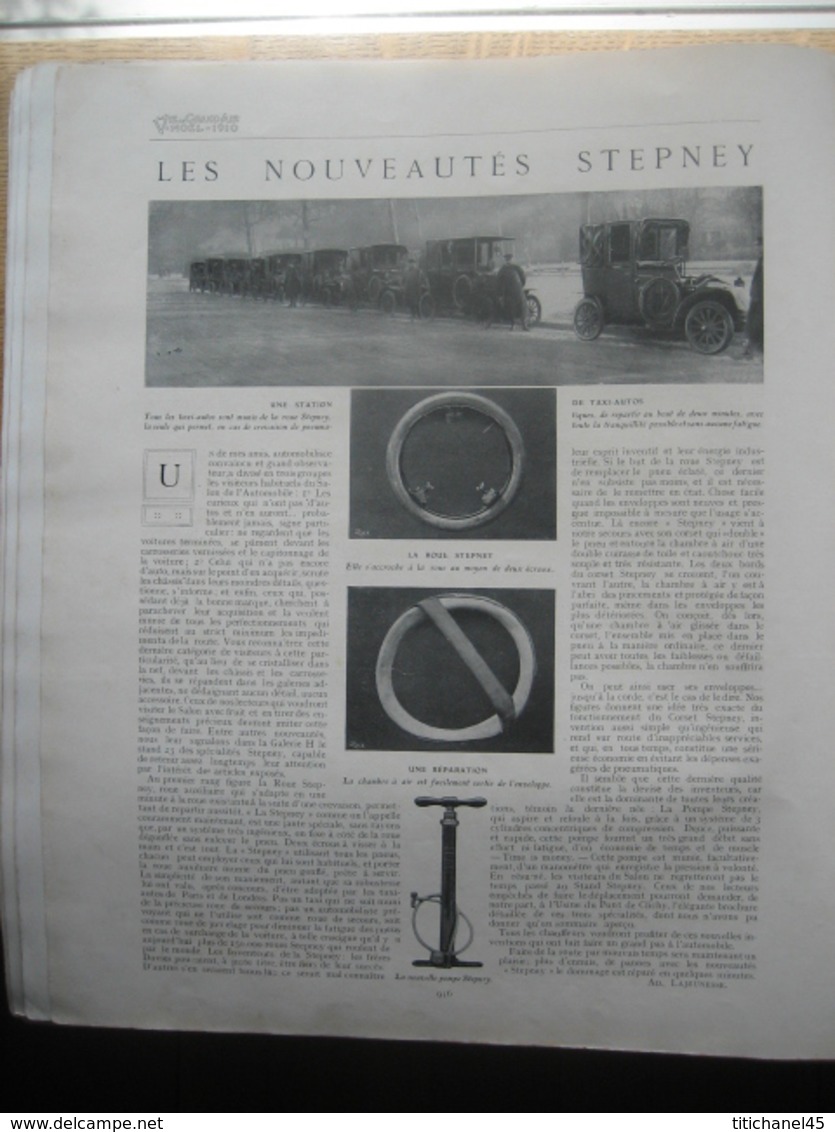 N° de NOEL 1910 :CHAVEZ-LATHAM-WYNMALEN-MORANE-LEBLANC-PAULHAN-WEYMAN-BIELOVUCIC/BOXE : JOHNSON-JEFFRIES-BURNS